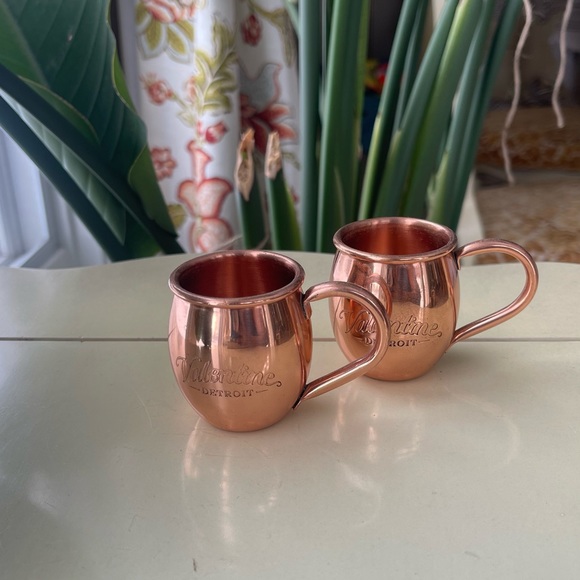 Copper Shot Glasses - Valentine Detroit - Picture 1 of 2